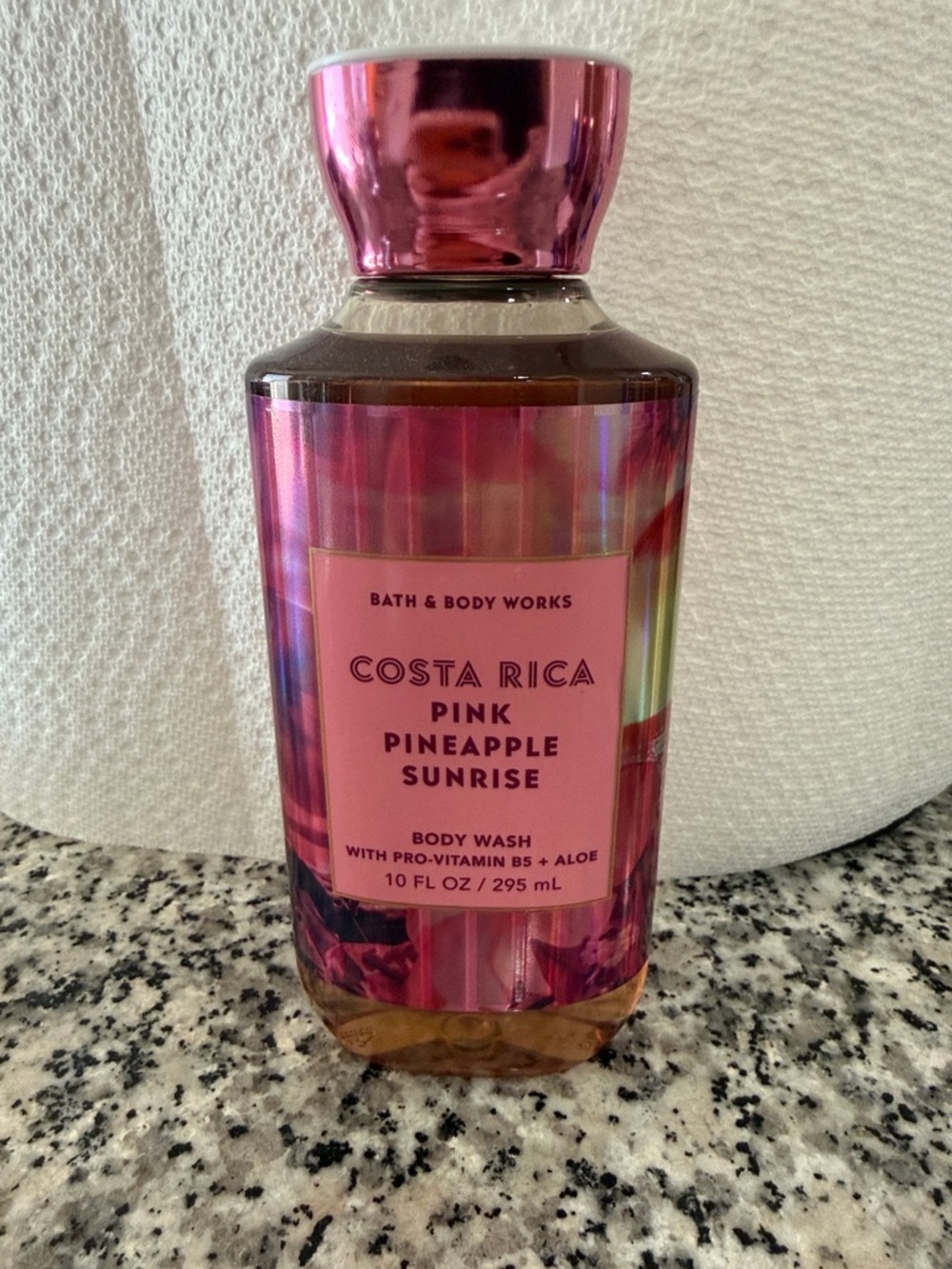 Bath & Body Works Pink Costa Rica Pineapple Sunrise Body Wash